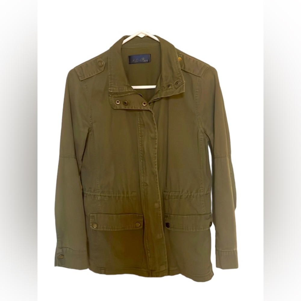 ARMY GREEN LIGHT JACKET W/  DRAWSTRING WAIST FRANCESCAS
